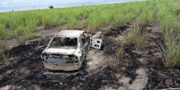 Imagens aéreas mostram local em que carro de motorista por app foi encontrado