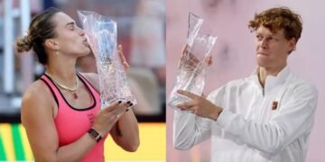 Dobradinha rara no tênis rende R$ 12 milhões a Sinner e Sabalenka