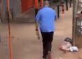 Motorista de ônibus persegue passageiro com garrafa após provocação