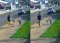 Mãe de menina chutada pelo pai registrou BO após ver as imagens nas redes sociais